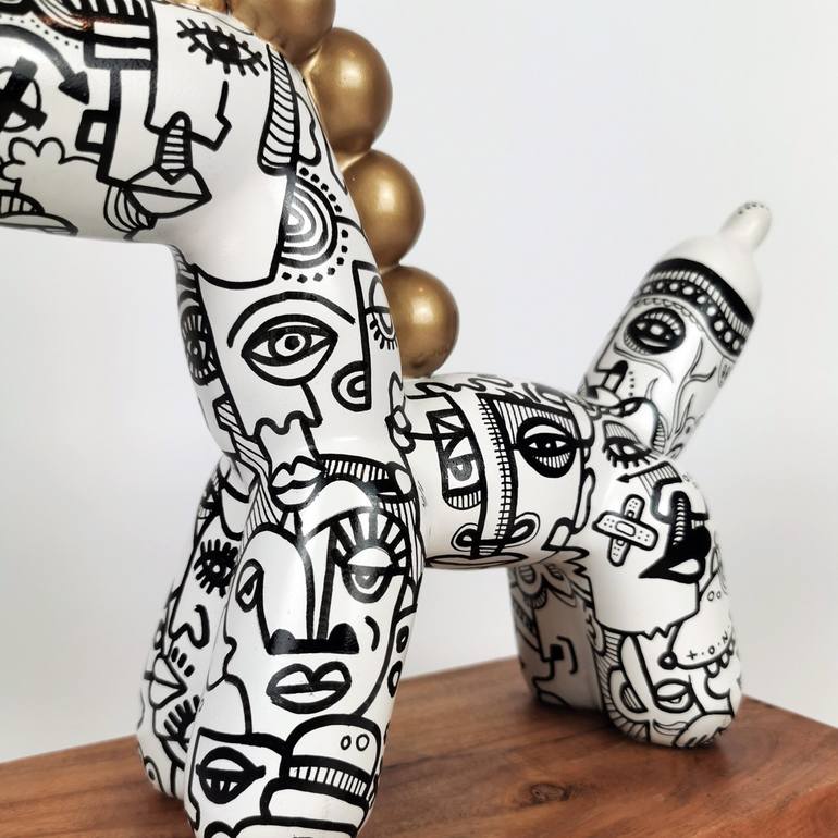 Original Art Deco Animal Sculpture by Artist-painter Tone