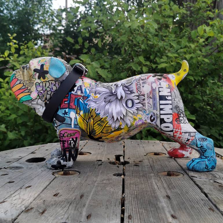 Original Modernism Animal Sculpture by Artist-Painter Tone