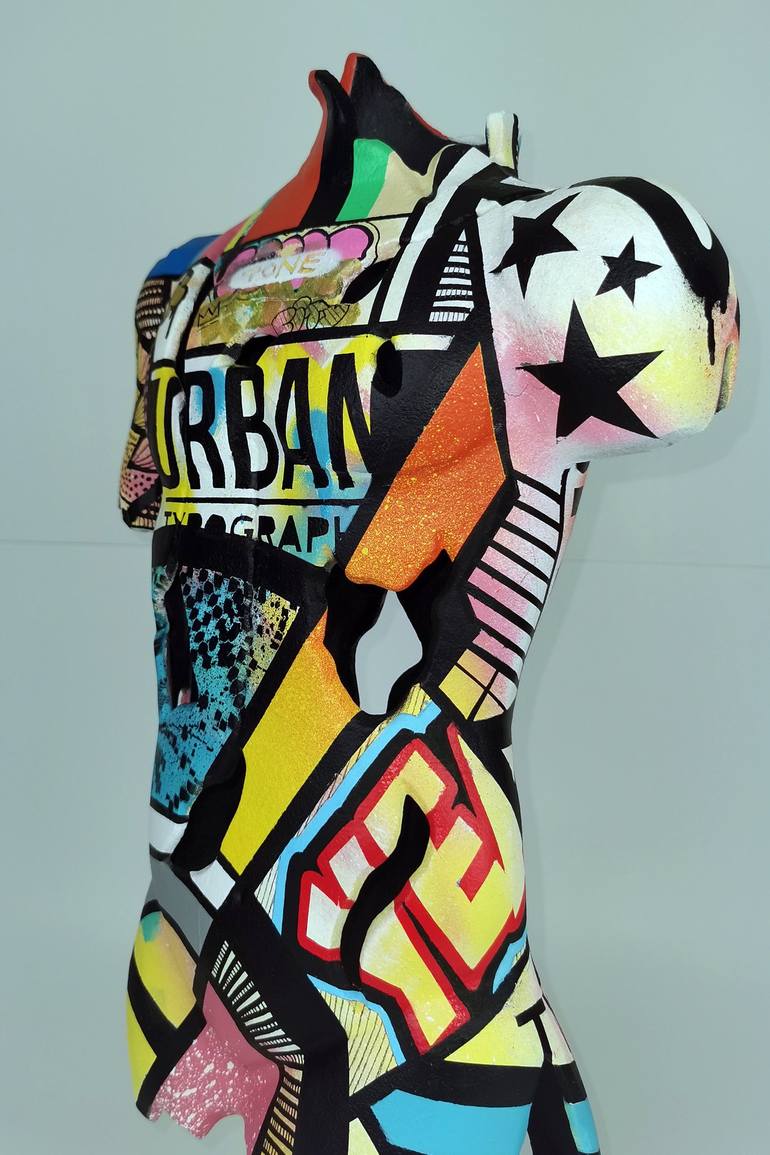 Original Body Sculpture by Artist-painter Tone