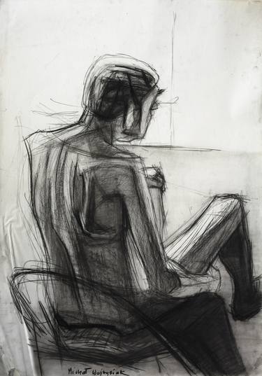 Original Figurative Body Drawings by Michał Wojtysiak