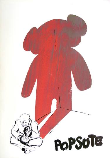 Original Figurative Comics Printmaking by Michał Wojtysiak