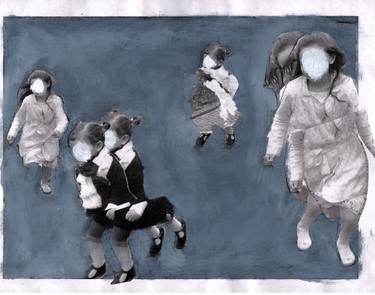 Original Surrealism Children Collage by Carmen Bolaños Reekers