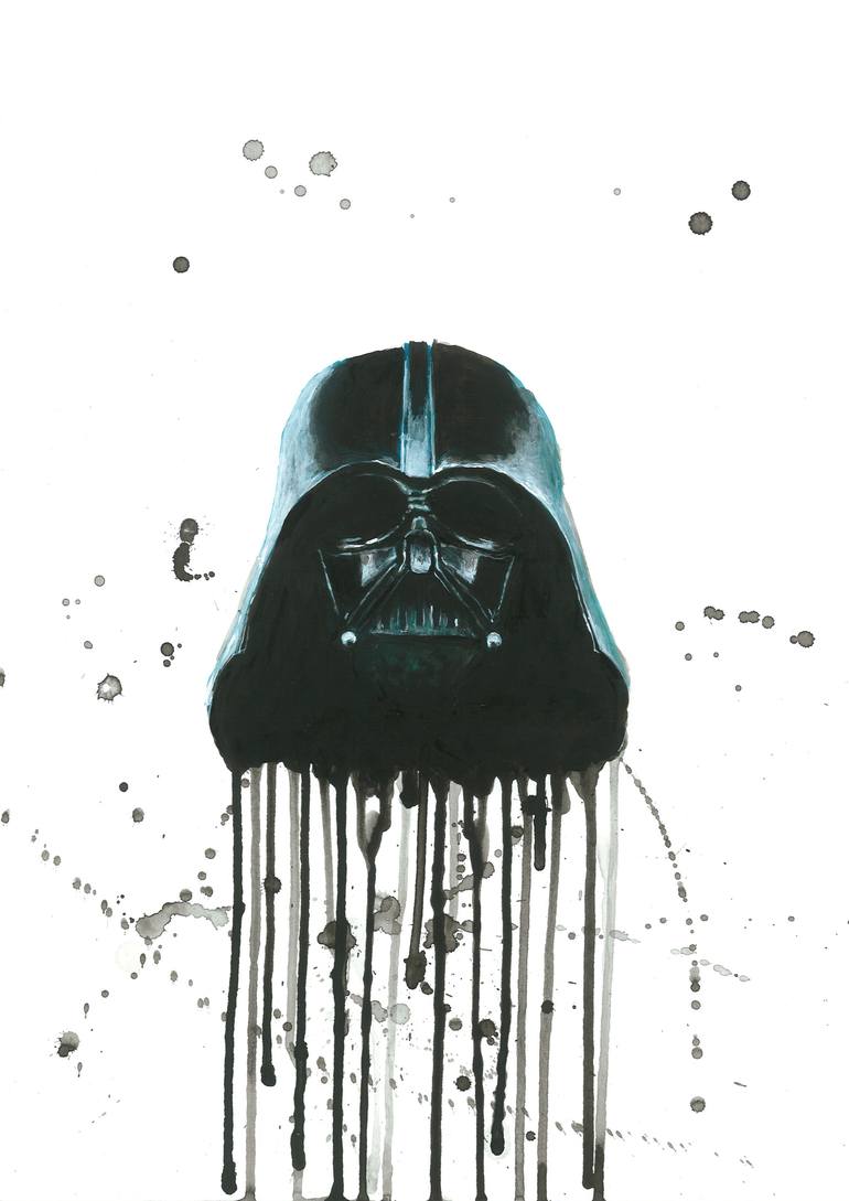 darth vader helmet art