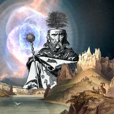 Original Surrealism Fantasy Collage by Rich McCoy