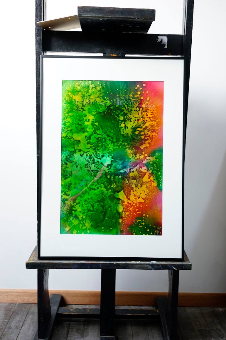 Original Conceptual Abstract Painting by Dries Ketels