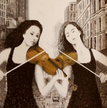 Original Figurative Music Paintings by Nikki Rosetti