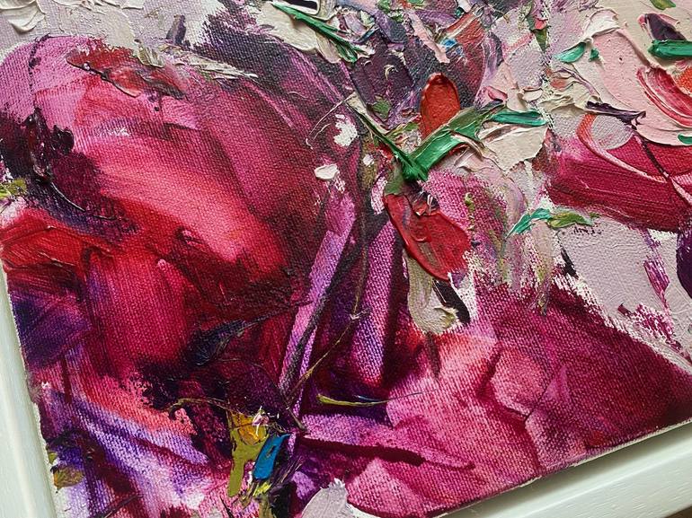 Original Abstract Expressionism Floral Painting by Silvia Schaumloeffel