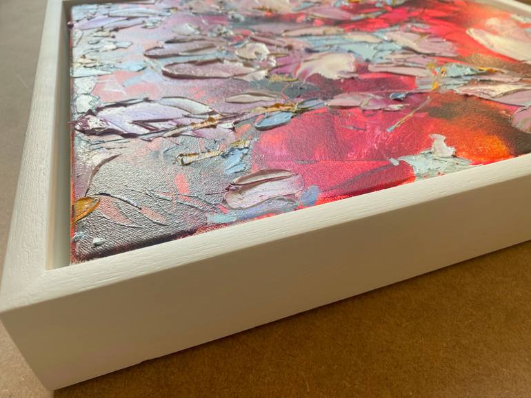 Original Abstract Expressionism Floral Painting by Silvia Schaumloeffel