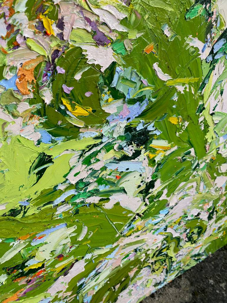 Original Abstract Expressionism Abstract Painting by Silvia Schaumloeffel