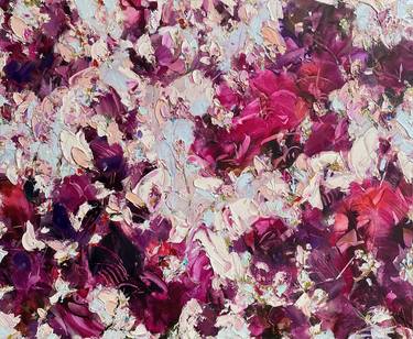 Original Expressionism Floral Paintings by Silvia Schaumloeffel