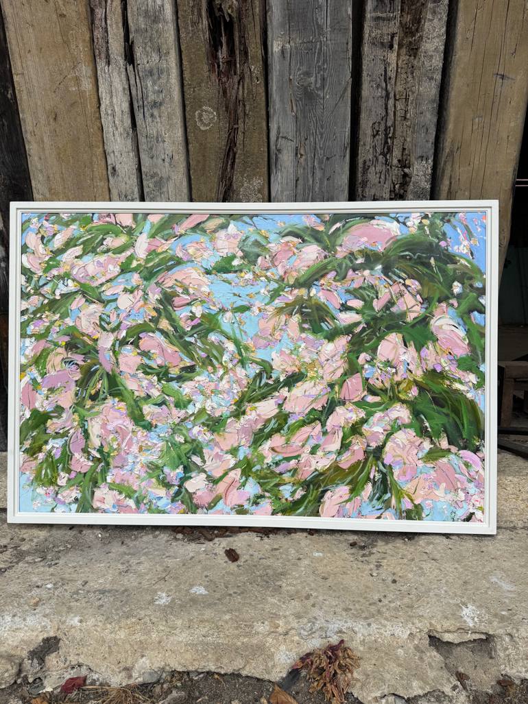 Original Painterly Abstraction Floral Painting by Silvia Schaumloeffel