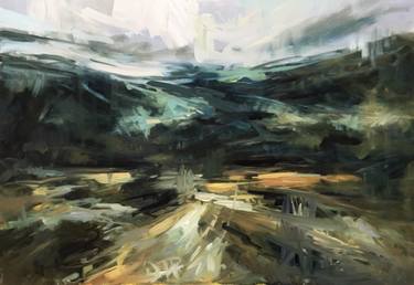 Print of Expressionism Landscape Paintings by Silvia Schaumloeffel