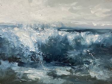 Print of Expressionism Seascape Paintings by Silvia Schaumloeffel