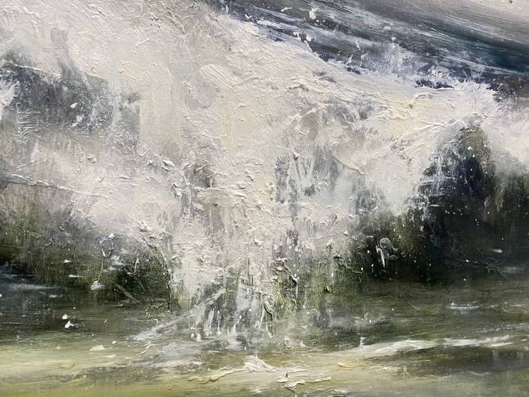 Original Expressionism Seascape Painting by Silvia Schaumloeffel