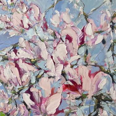 Print of Abstract Expressionism Floral Paintings by Silvia Schaumloeffel