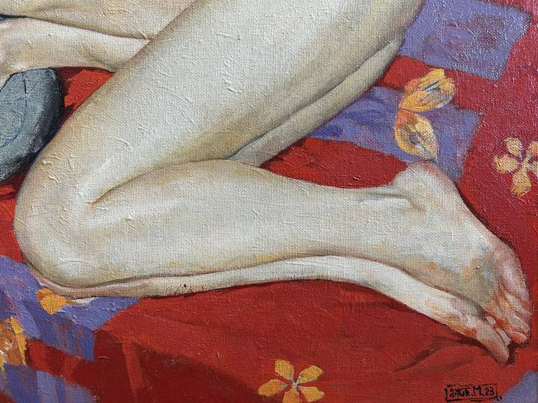 Original Fine Art Nude Painting by Artur M
