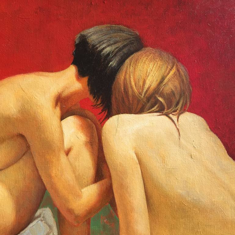Original Figurative Nude Painting by Artur M