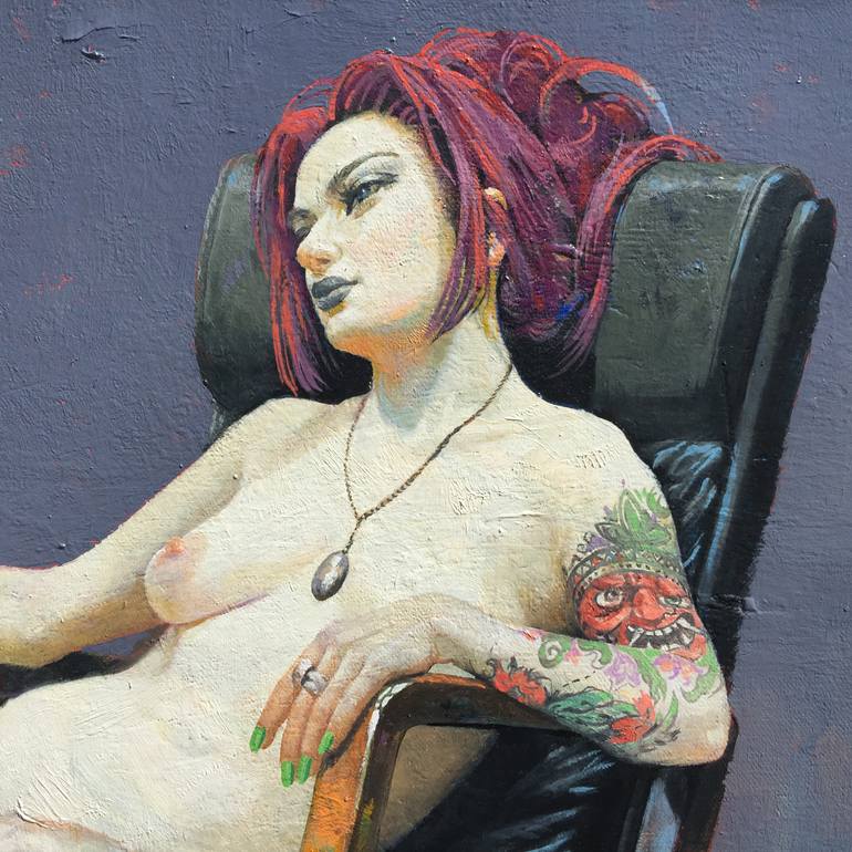 Original Figurative Nude Painting by Artur M