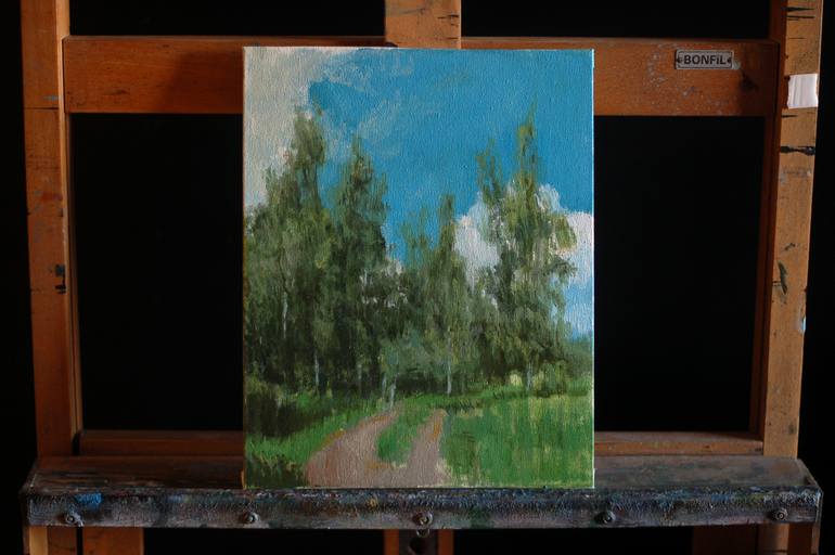 Original Impressionism Nature Painting by Daniel Cordoba Garcia