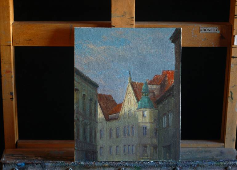 Original Realism Cities Painting by Daniel Cordoba Garcia