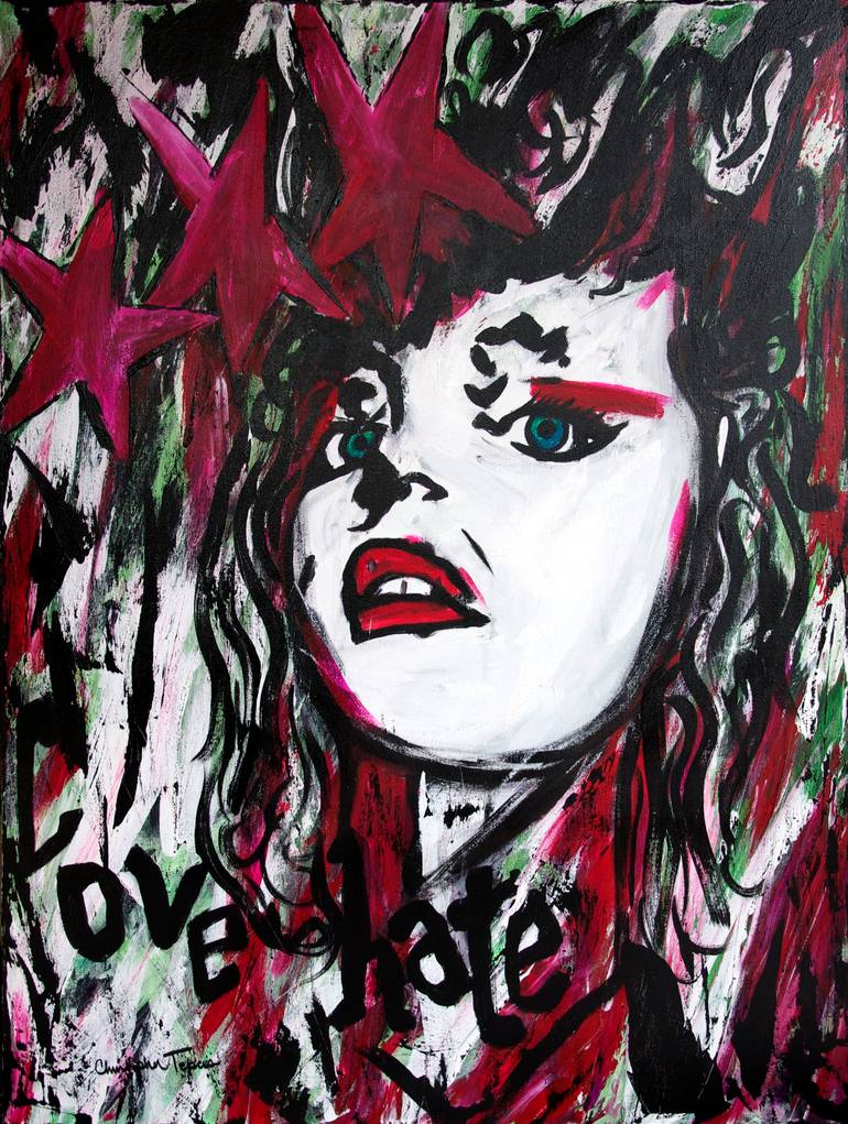 Love Hate Painting by Christopher Tepas Saatchi Art
