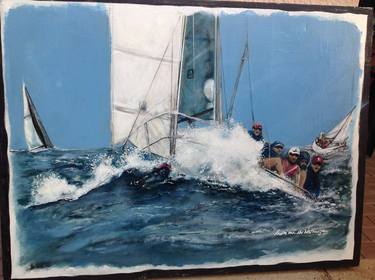 Print of Sailboat Paintings by Andr van der Westhuizen