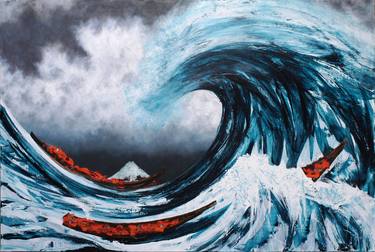 Saatchi Art Artist Eric Citerne; Paintings, “The Big Wave” #art