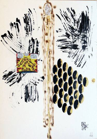 Original Abstract Expressionism Language Paintings by Marco Abbagnara