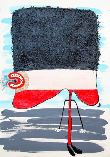 Original Abstract Expressionism Cartoon Paintings by marco abbagnara