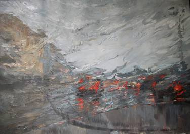 Original Abstract Expressionism Landscape Paintings by Victoria Niki