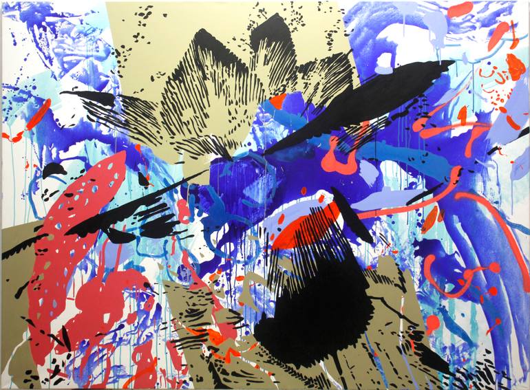 Original Abstract Expressionism Nature Painting by Ana Beltrá