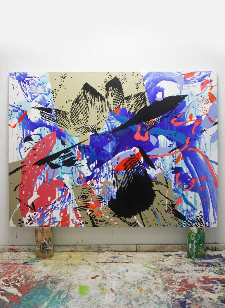 Original Abstract Expressionism Nature Painting by Ana Beltrá