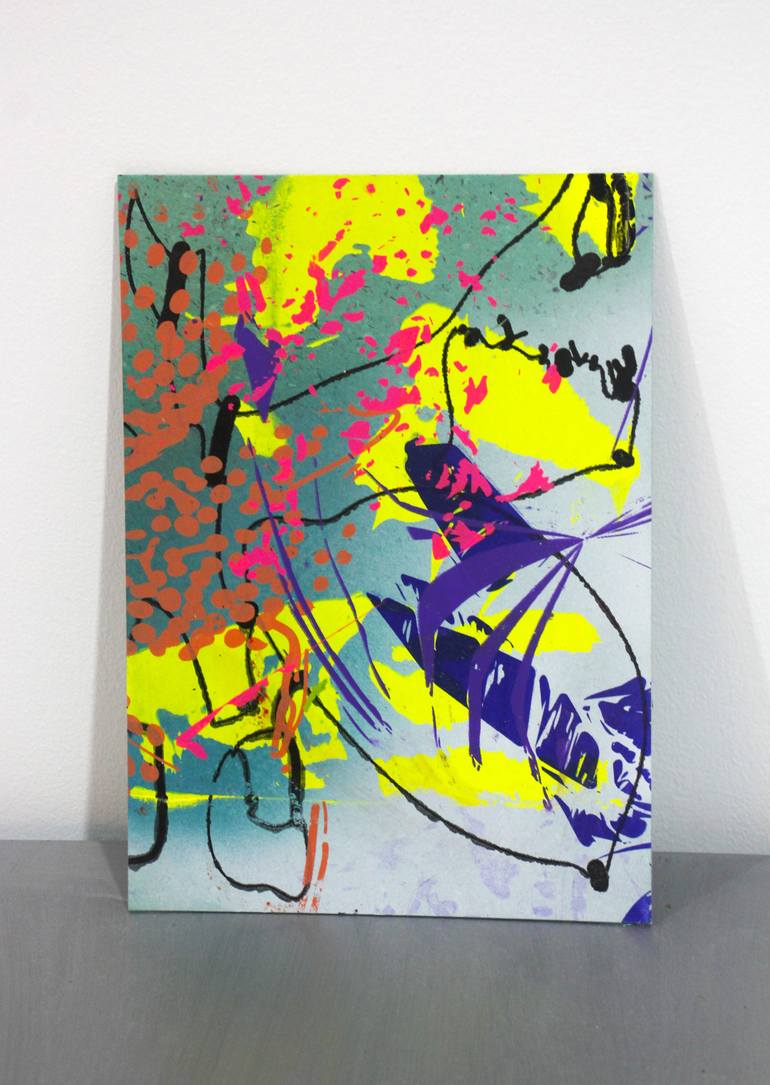Original Abstract Expressionism Abstract Mixed Media by Ana Beltrá