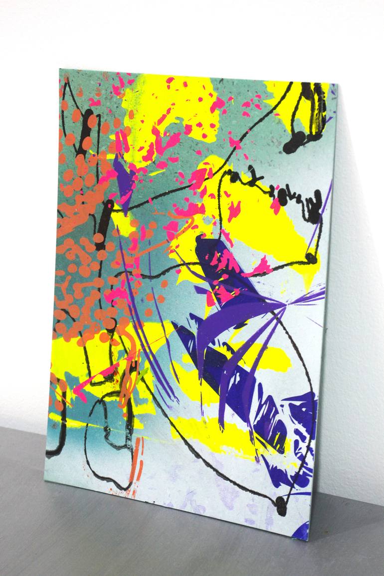 Original Abstract Expressionism Abstract Mixed Media by Ana Beltrá