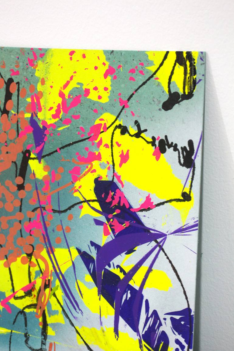Original Abstract Expressionism Abstract Mixed Media by Ana Beltrá