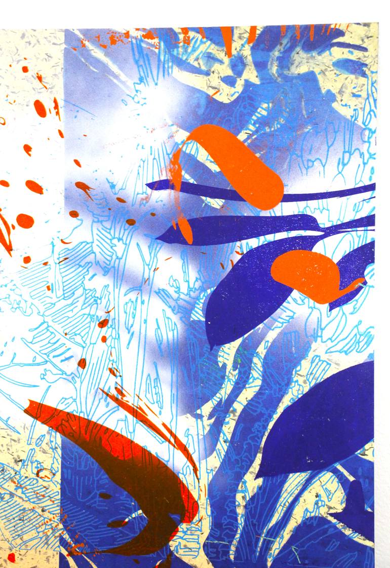 Original Abstract Expressionism Abstract Mixed Media by Ana Beltrá
