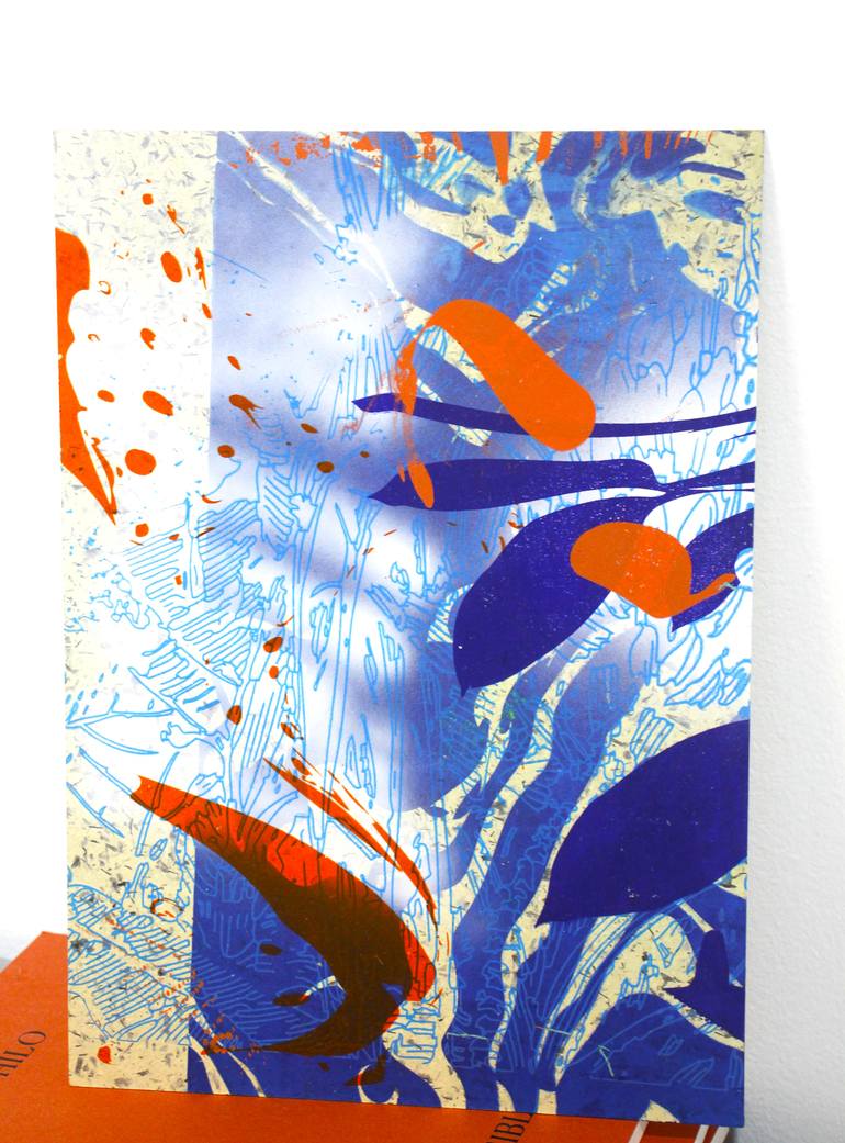 Original Abstract Expressionism Abstract Mixed Media by Ana Beltrá