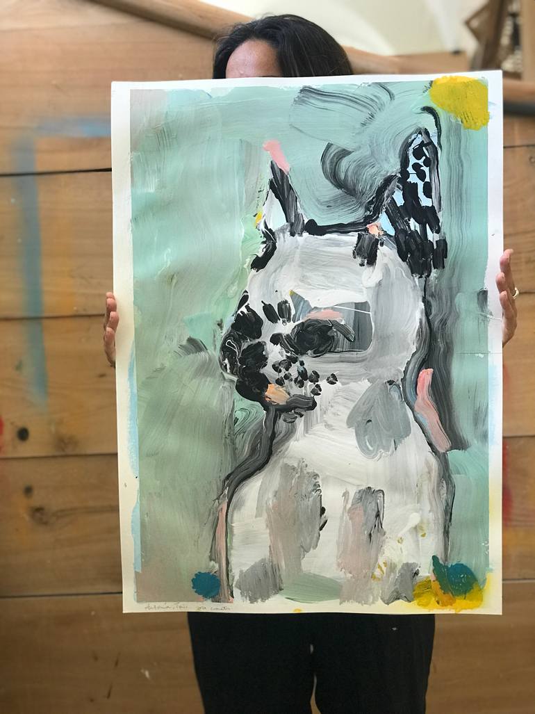 Original Expressionism Animal Painting by Alicia Roy