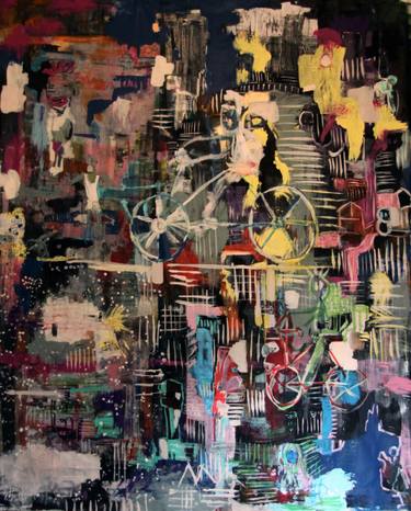Print of Abstract Expressionism Fantasy Paintings by Aya El Fallah