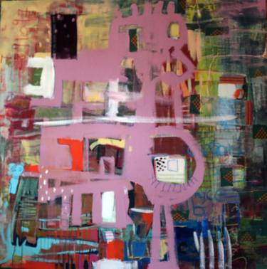 Original Abstract Expressionism Abstract Paintings by Aya El Fallah