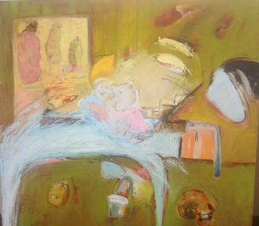 Original Figurative Home Paintings by veronica hudson