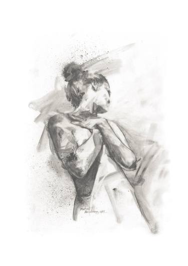 Original Figurative Nude Drawings by Michael Armstrong