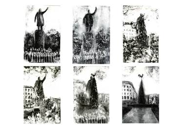 Original Conceptual Cities Printmaking by Nata Vikulina