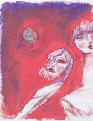 Original Expressionism Women Paintings by Clelia Catalano