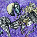 At the funeral of pair of shoes by Clelia Catalano
