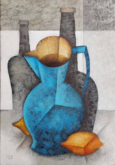 Original Cubism Still Life Paintings by Eugene Ivanov