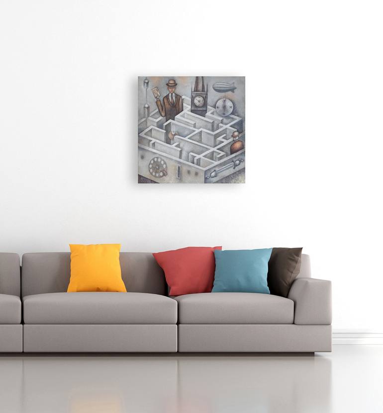 Original Conceptual Architecture Painting by Eugene Ivanov