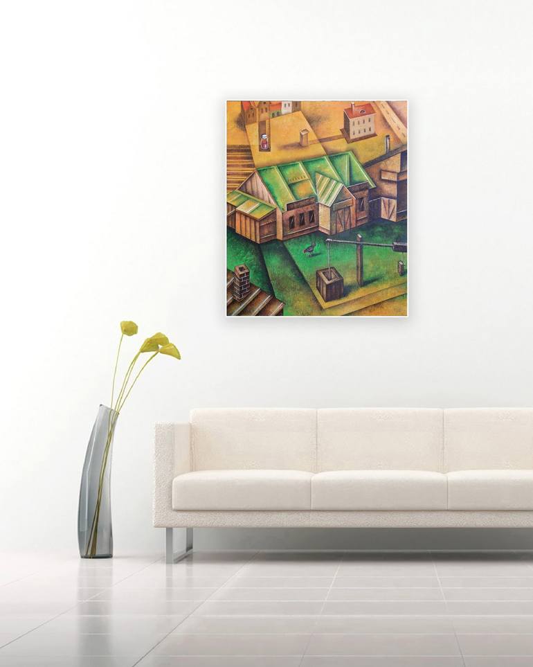 Original Architecture Painting by Eugene Ivanov