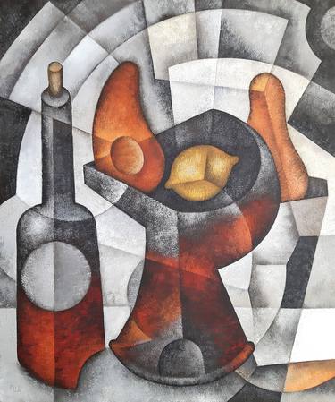 Original Cubism Still Life Paintings by Eugene Ivanov