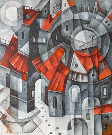 Original Cubism Abstract Paintings by Eugene Ivanov
